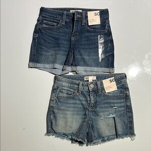 SO Women's Blue Denim Jean Shorts (Set of 2)